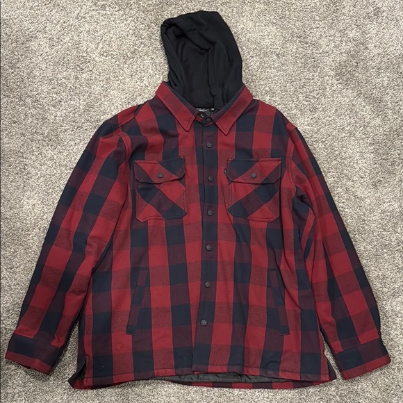 Harley Davidson Plaid Hoodie Jacket - Picture 1 of 4